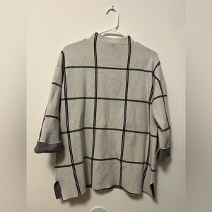 Tahari Checkered Women’s Mock Neck Sweater